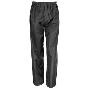 Result Core Unisex Adult Waterproof Over Trousers / Black